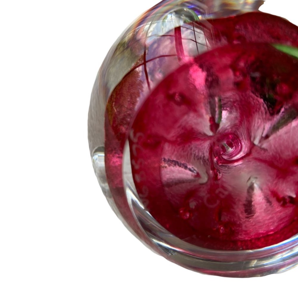Caithness Glass Paperweight Windfall-Ruby - Picture 9 of 16